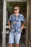 Vintage funky patterned shirt (L)