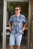 Vintage funky patterned shirt (L)