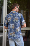 Vintage funky patterned shirt (L)