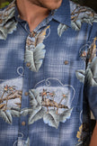 Vintage funky patterned shirt (L)