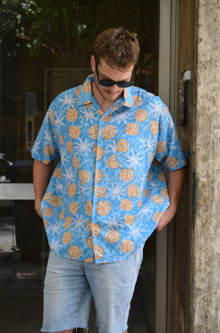 Vintage Funky patterned shirt (2XL)