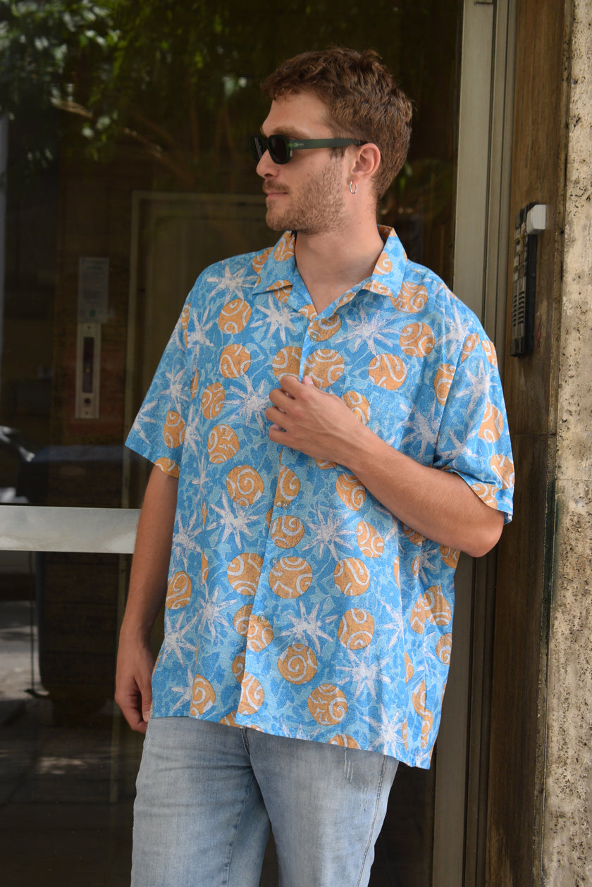 Vintage Funky patterned shirt (2XL)