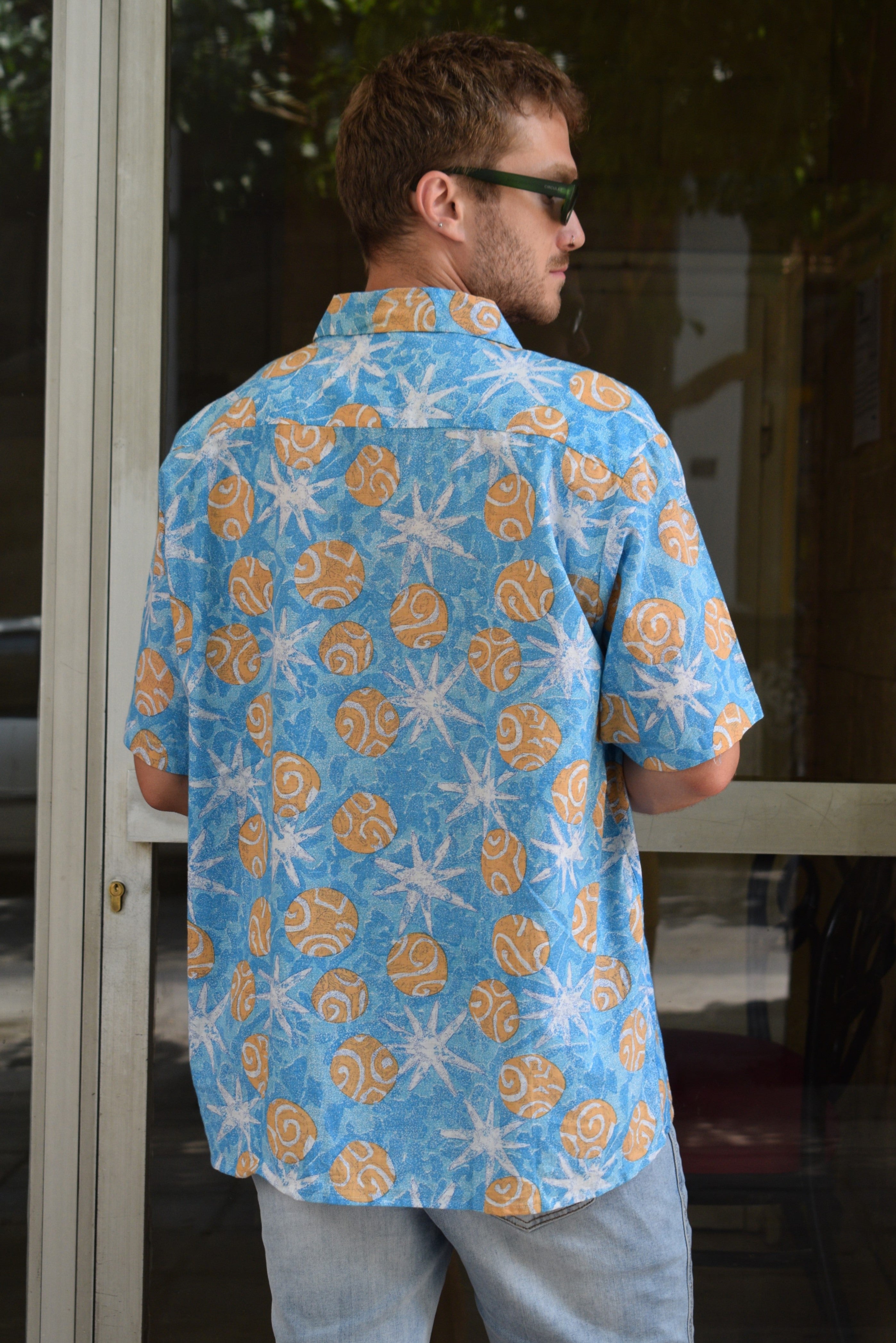 Vintage Funky patterned shirt (2XL)