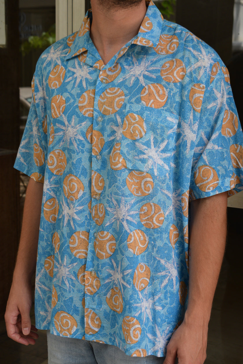 Vintage Funky patterned shirt (2XL)