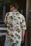 Vintage funky patterned shirt (L)