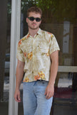 Vintage Japanese floral shirt (M)
