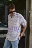 Vintage oversized funky patterned shirt (L)