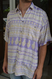 Vintage oversized funky patterned shirt (L)
