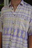 Vintage oversized funky patterned shirt (L)