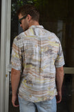 Vintage 90s style abstract print shirt (M)