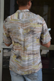 Vintage 90s style abstract print shirt (M)