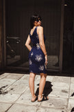 Vintage viscose floral dress