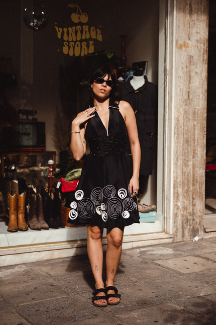 Stunning 50S style halterneck dress