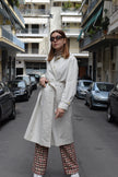 Gorgeous off-white trench coat