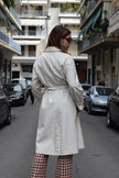 Gorgeous off-white trench coat