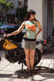 Custo Barcelona Y2K graphic print mini dress