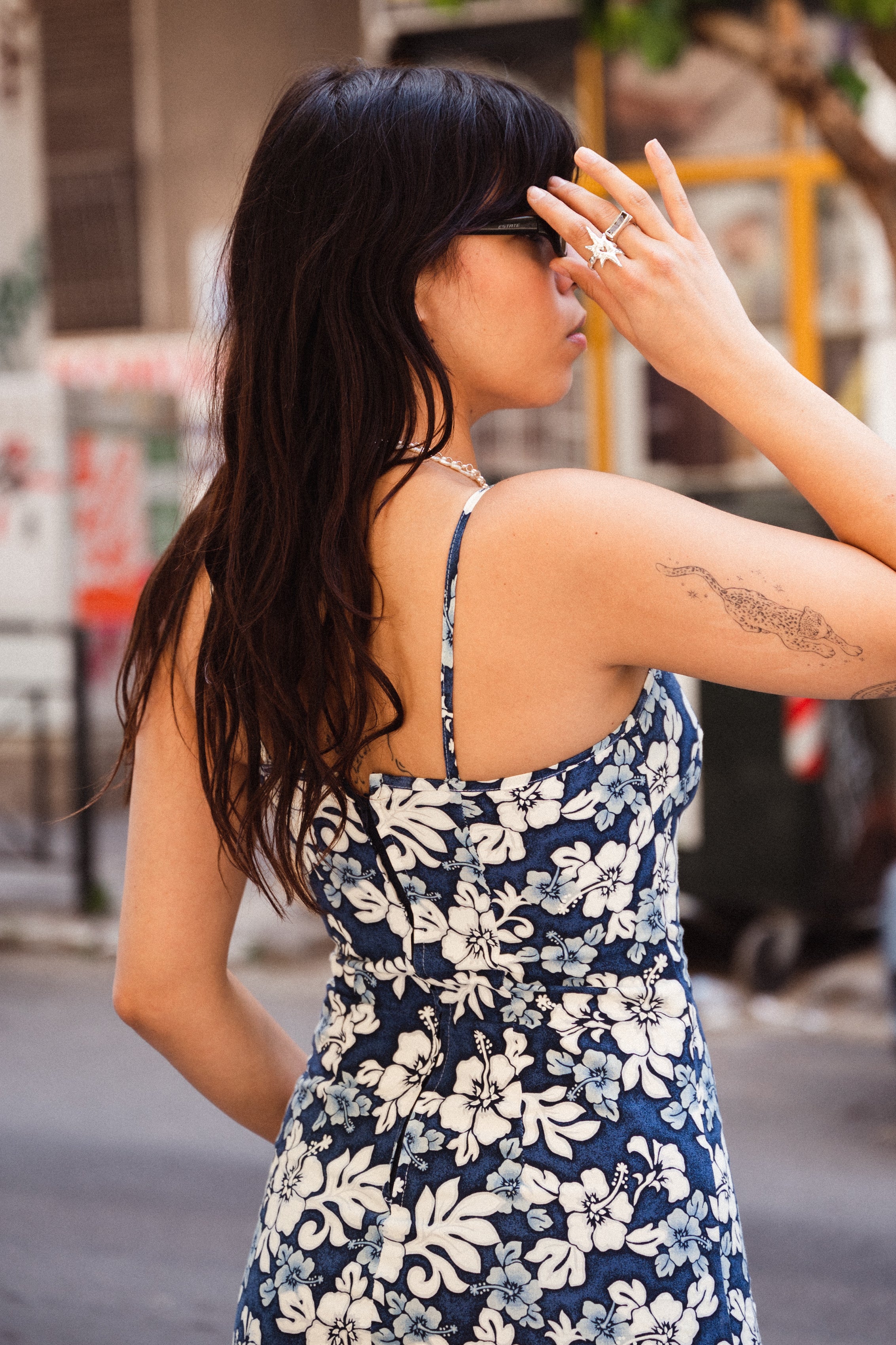 Stunning mini floral dress 100% cotton