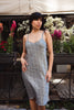 Stunning animal print satin slip dress