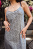 Stunning animal print satin slip dress