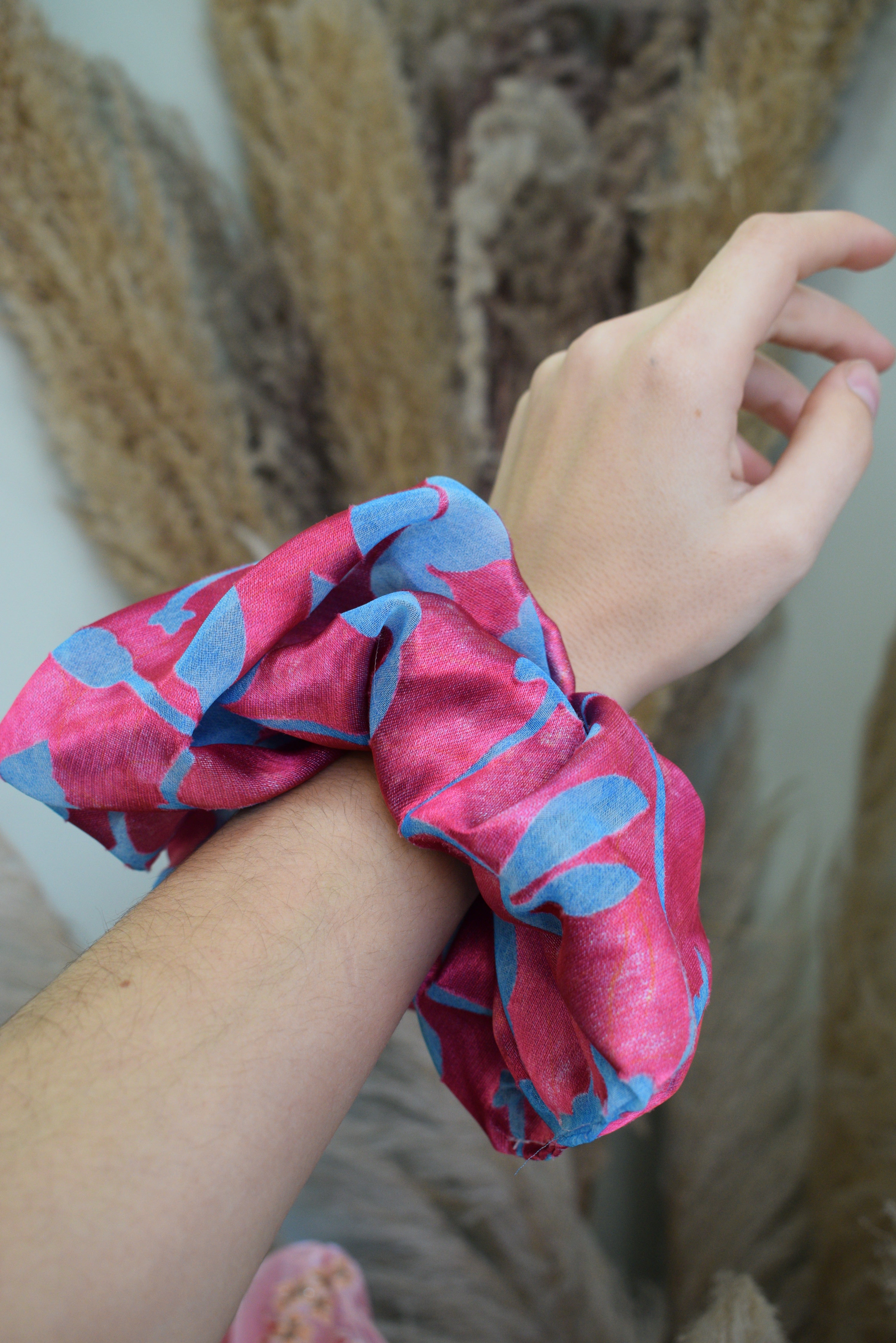 Handmade chiffon scrunchies (large)