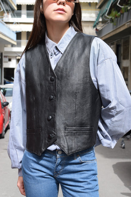 Classic genuine leather vest