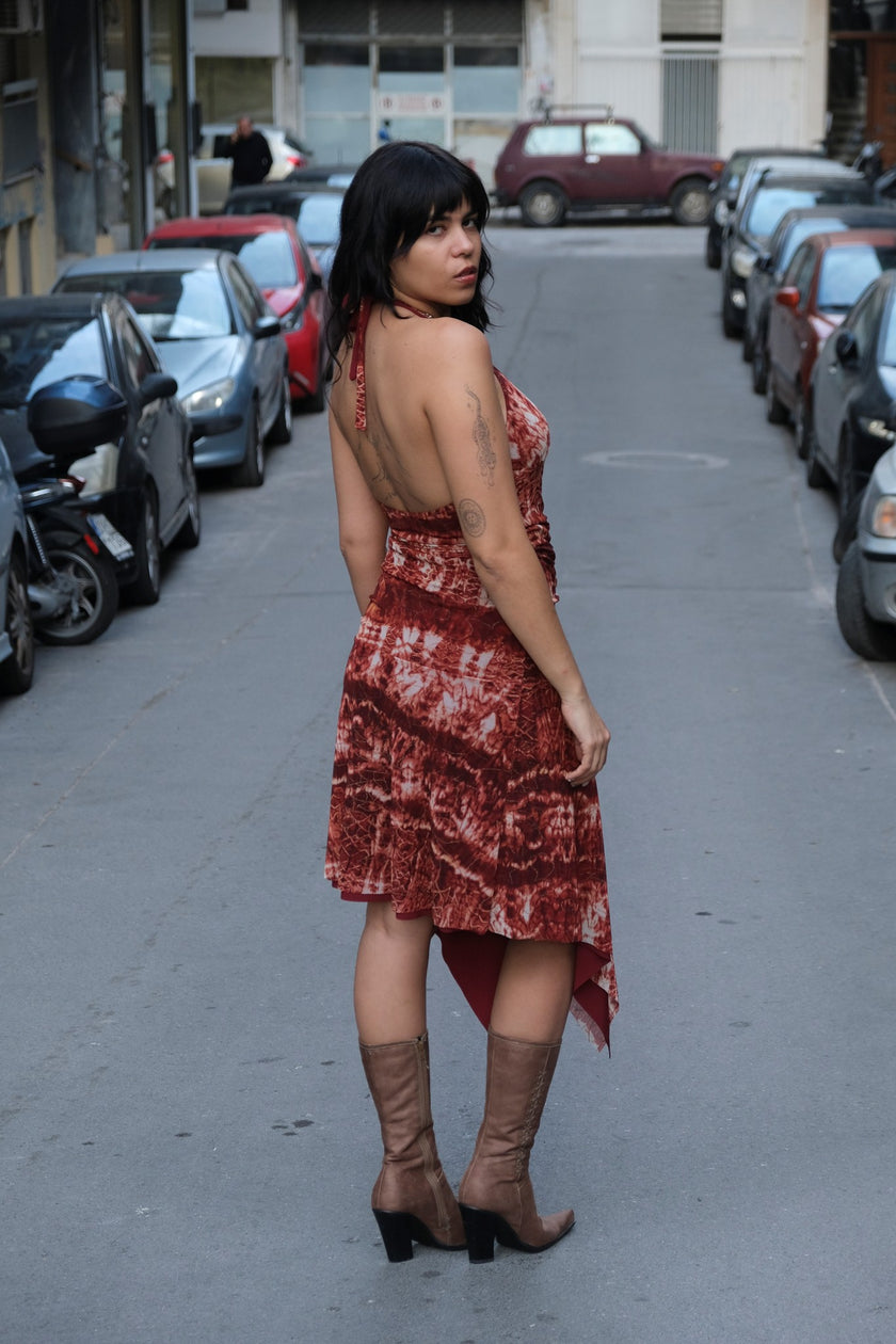 Super hot Y2K assymetrical backless dress (S/M)