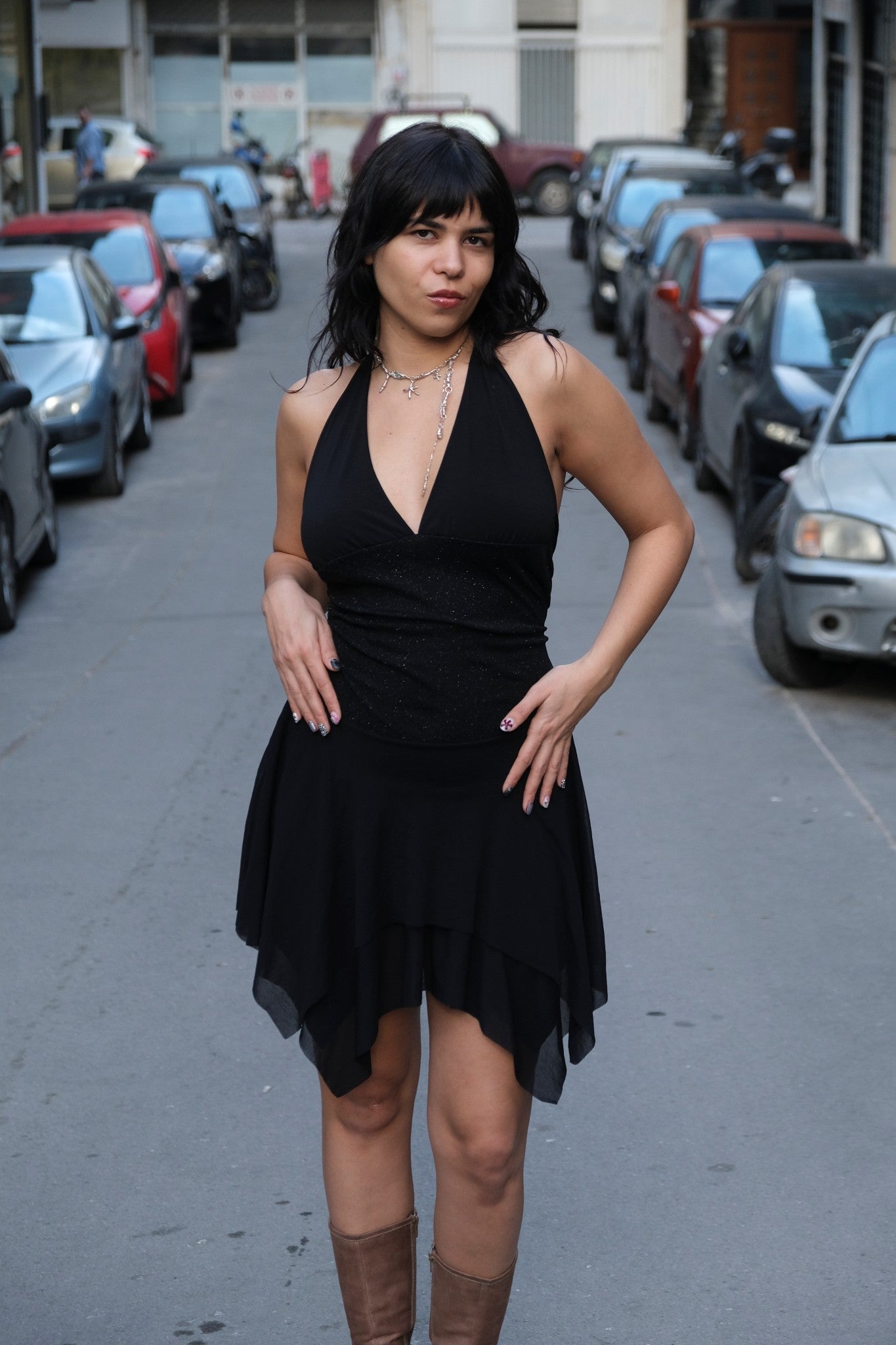 Syper hot Y2K style assymetrical dress (S/M)