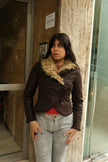 Super hot vintage faux shearling jacket