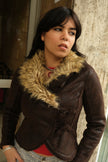 Super hot vintage faux shearling jacket