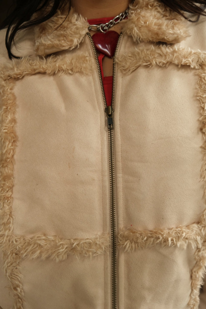 Super cute faux shearling jacket