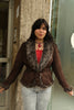 Super hot dark brown faux shearling jacker