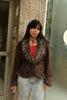 Super hot dark brown faux shearling jacker
