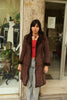 Super hot dark brown faux shearling coat