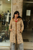 Beautiful 70s inspired faux afghan coat with emproired detailing