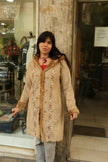 Beautiful 70s inspired faux afghan coat with emproired detailing