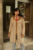 Beautiful 70s inspired faux afghan coat with emproired detailing