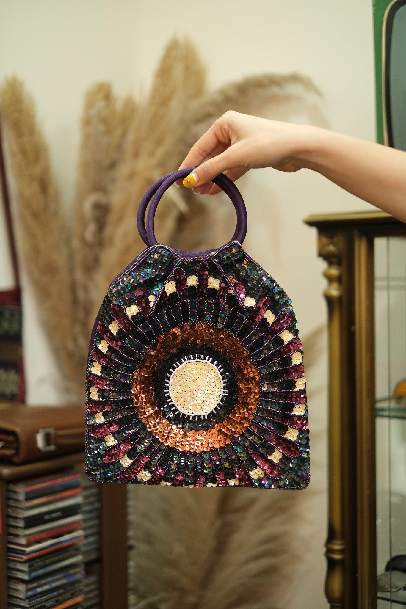 Gorgeous deadstock handbag with sequin detailing