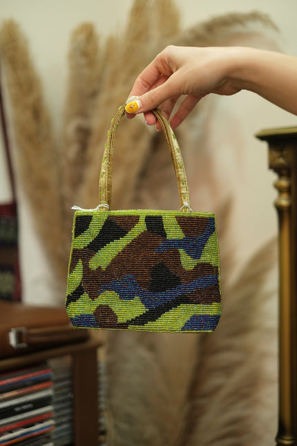 Super cute beaded mini deadstock bag