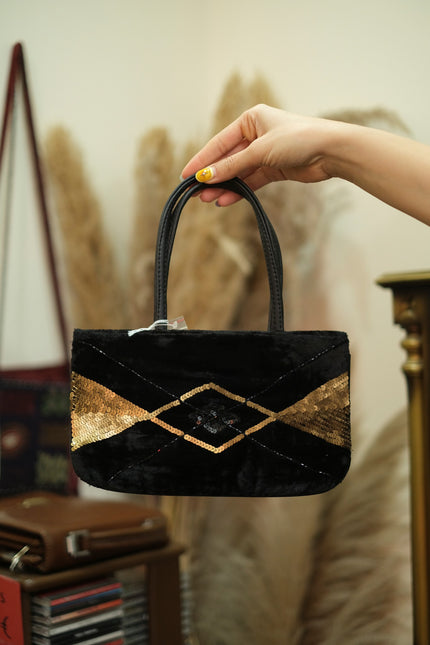 Deadstock mini bag with sequin detailing