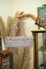Vintage beaded silver bag