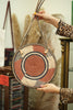 Vintage unique round shoulder bag