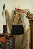 Vintage beaded cross body bag