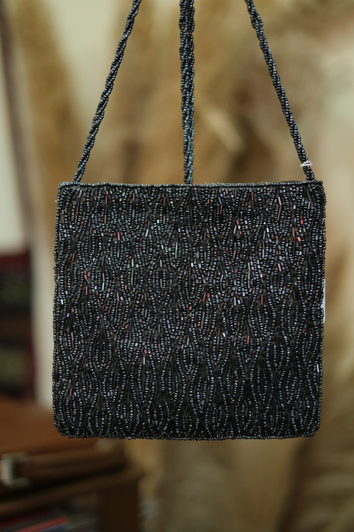 Vintage beaded cross body bag
