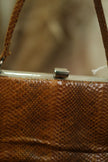 Vintage reptile leather mini bag