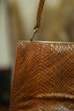 Vintage reptile leather mini bag
