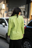 Vintage green genuine leather jacket (M/L)