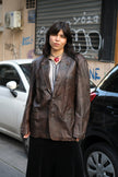 Men’s vintage Tyrol leather jacket (L)