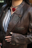 Men’s vintage Tyrol leather jacket (L)