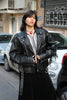 Stunning Men's perfecto leather jacket with fringe details (XL)