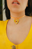 Cerabow handmade heart choker